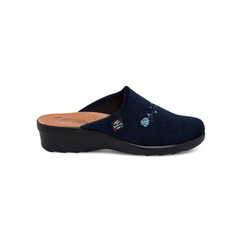 Pantofole blu da donna con sottopiede anti-shock Fly Flot, Ciabatte Donna, SKU p412000962, Immagine 0